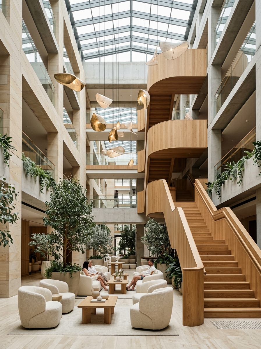 Natural materials and light inside AusStayGuide